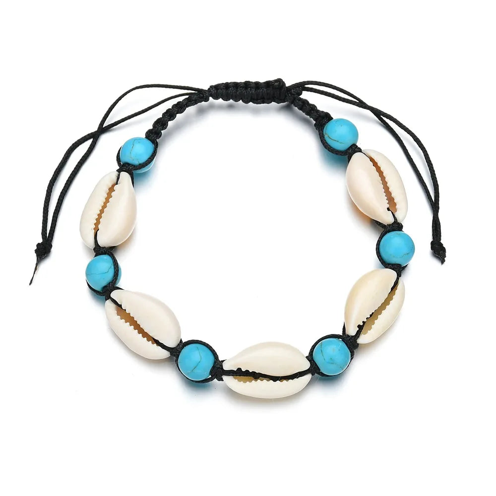 Seashell Charm String Bracelet