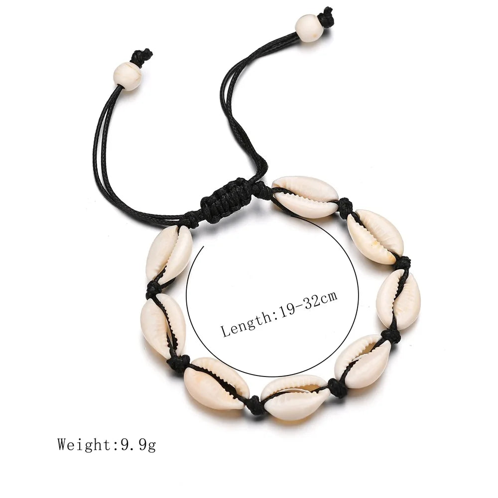 Seashell Charm String Bracelet