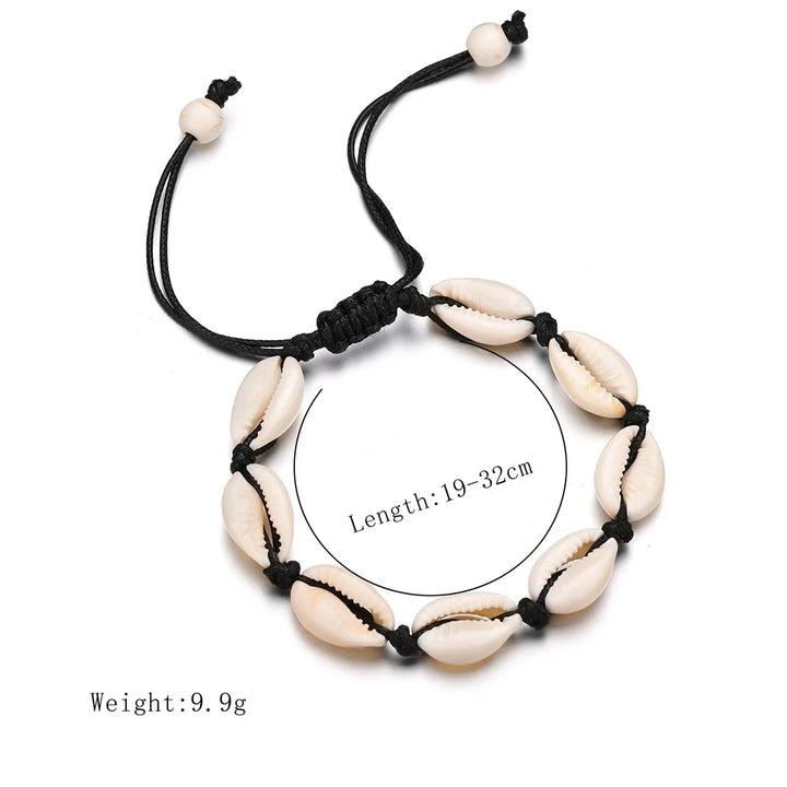 Seashell Charm String Bracelet
