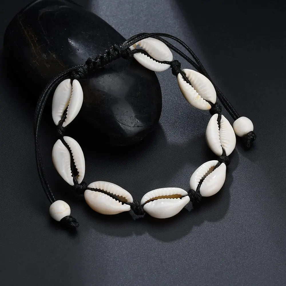 Seashell Charm String Bracelet