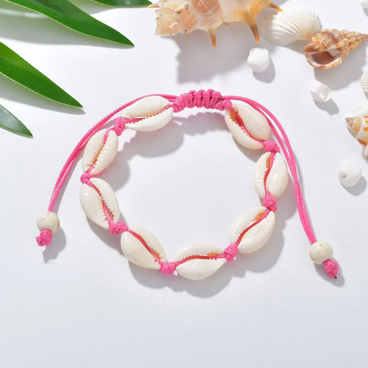 Seashell Charm String Bracelet