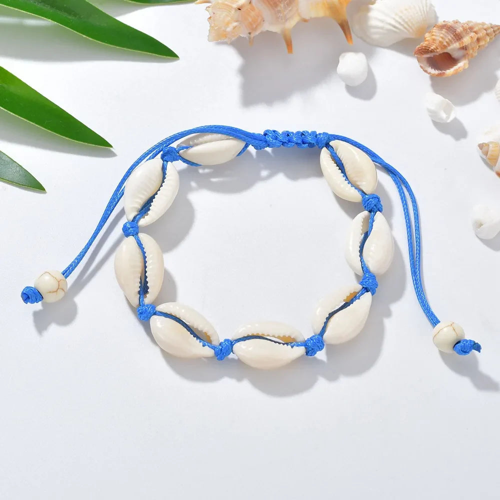Seashell Charm String Bracelet