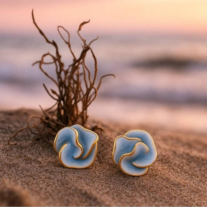 Mother-of-Pearl Petal Earrings