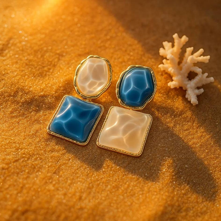 Golden Water Shimmer Earrings