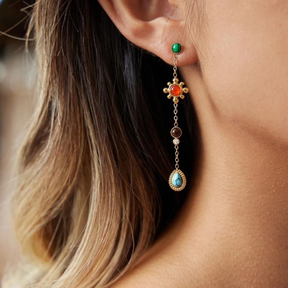Iridescent Light Drop Earrings