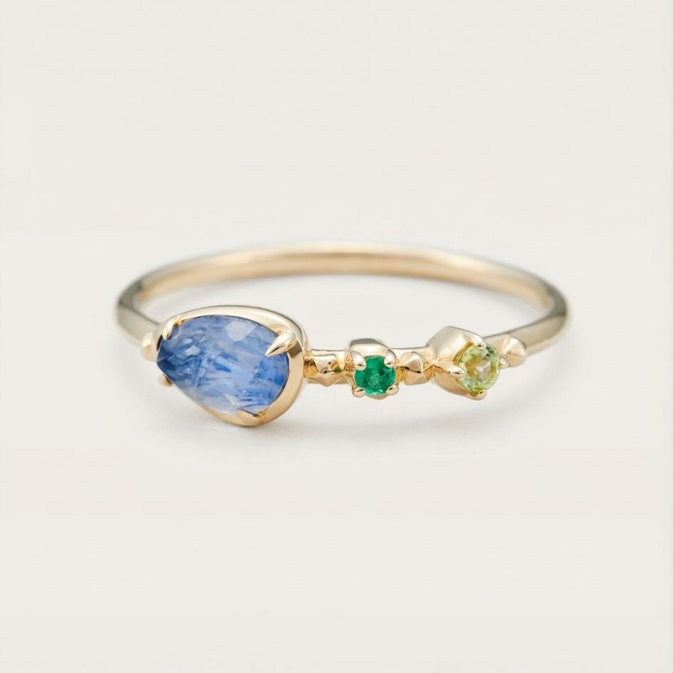 Silver Tide Mark Shell Ring