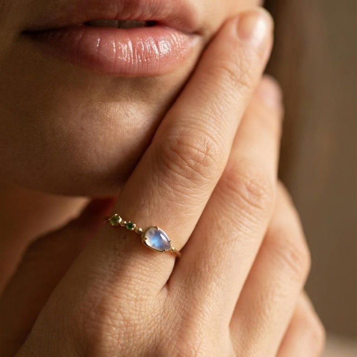 Silver Tide Mark Shell Ring