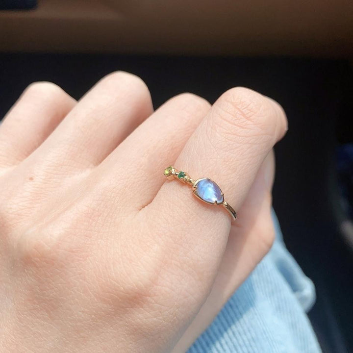 Silver Tide Mark Shell Ring