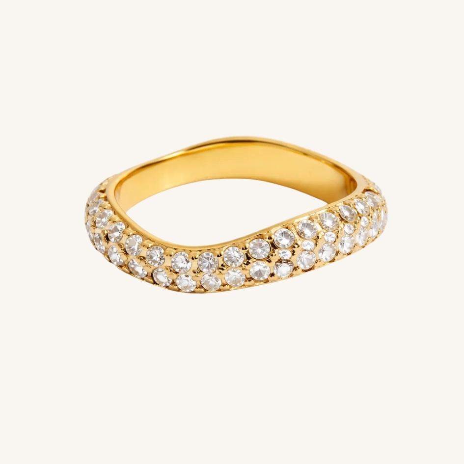 Gold Luminous Tide Ring