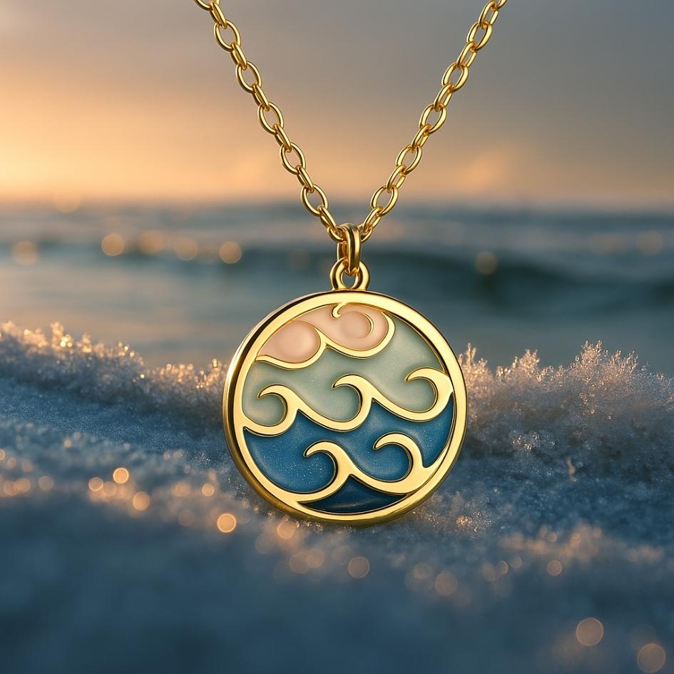 Silver Wave Necklace