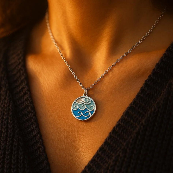 Silver Wave Necklace