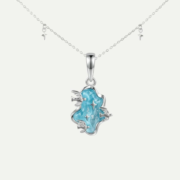 Silver Enamel Sea Constellation Necklace