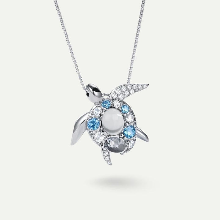 Sterling Silver Ocean Turtle Necklace
