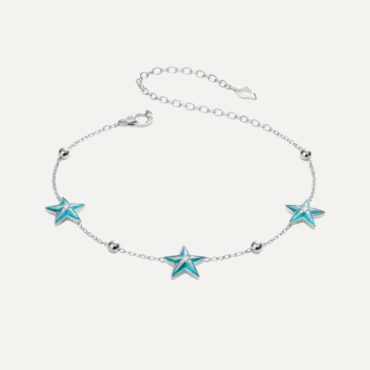 Silver Starfish Trio Bracelet