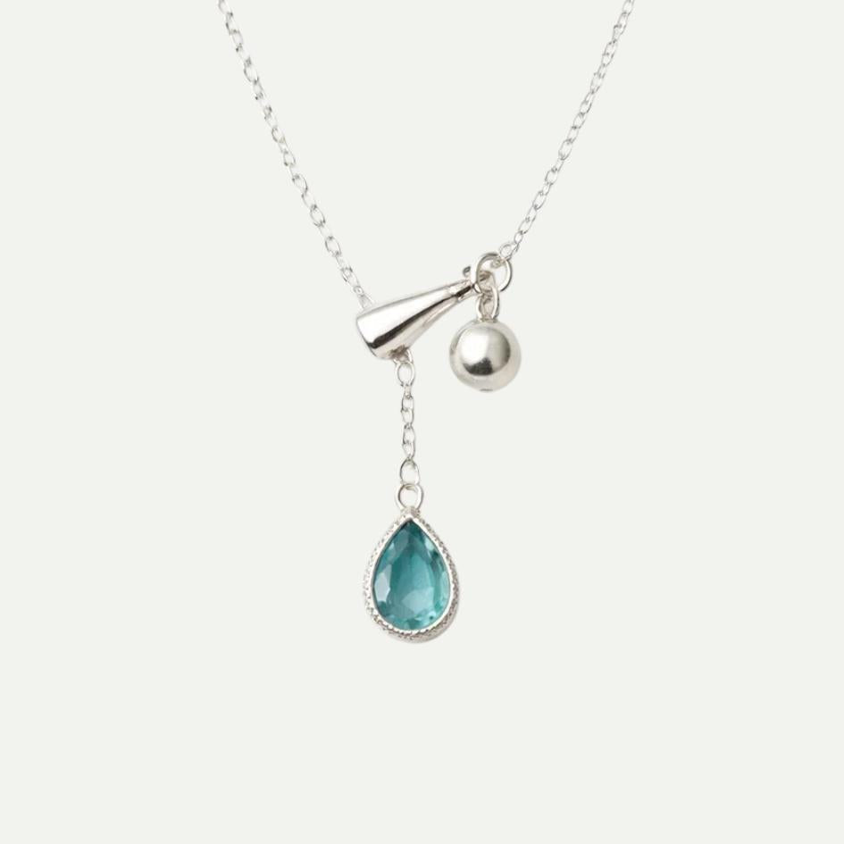 Ocean Drop Zircon Necklace