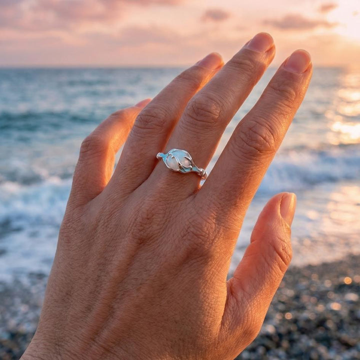 Sterling Silver Opal Tide Ring