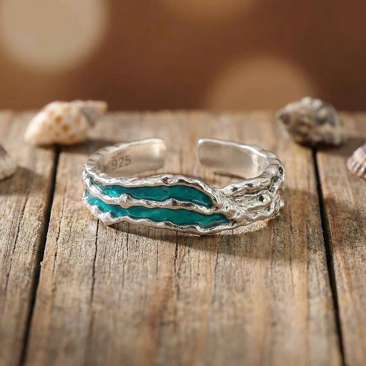 Winter Tide Wave Ring
