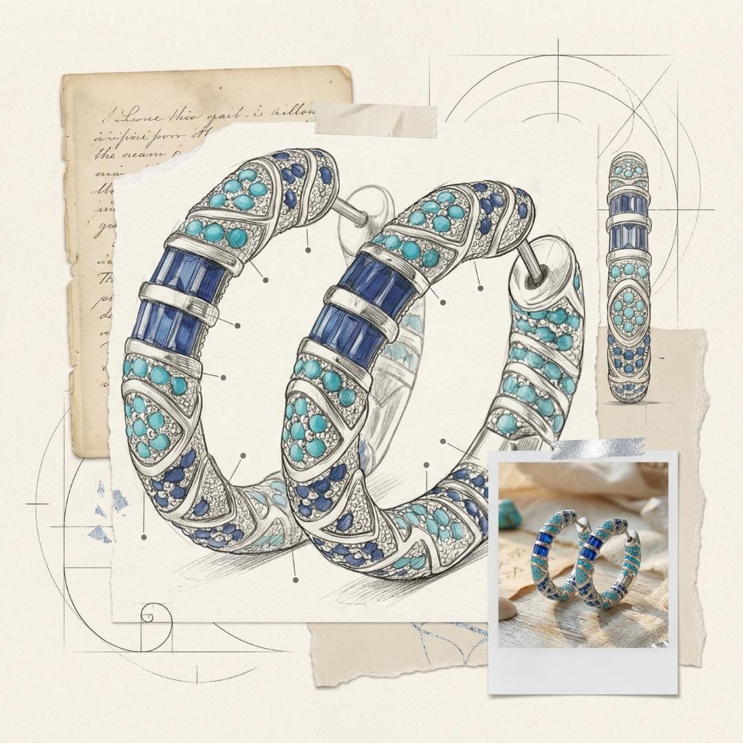 Silver Tidal Swirl Bracelet