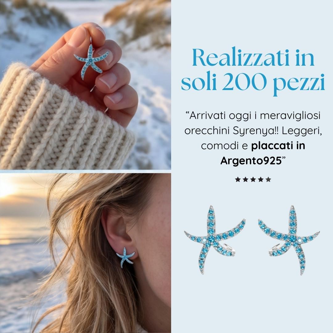 Silver-Tone Tide Starfish Earrings