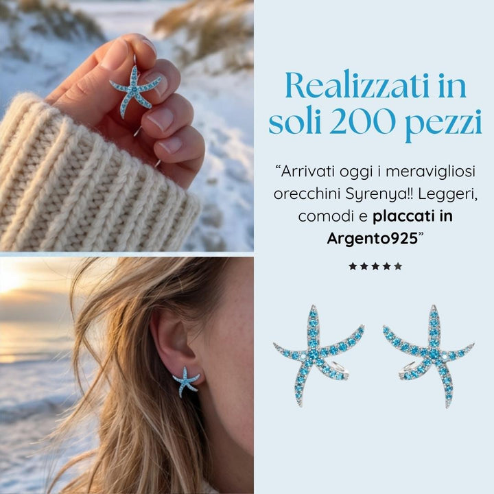 Silver-Tone Tide Starfish Earrings
