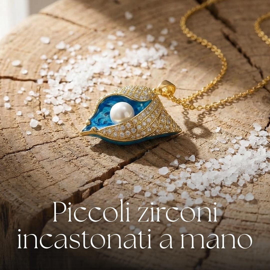 Gilded Shell Pearl Tide Necklace