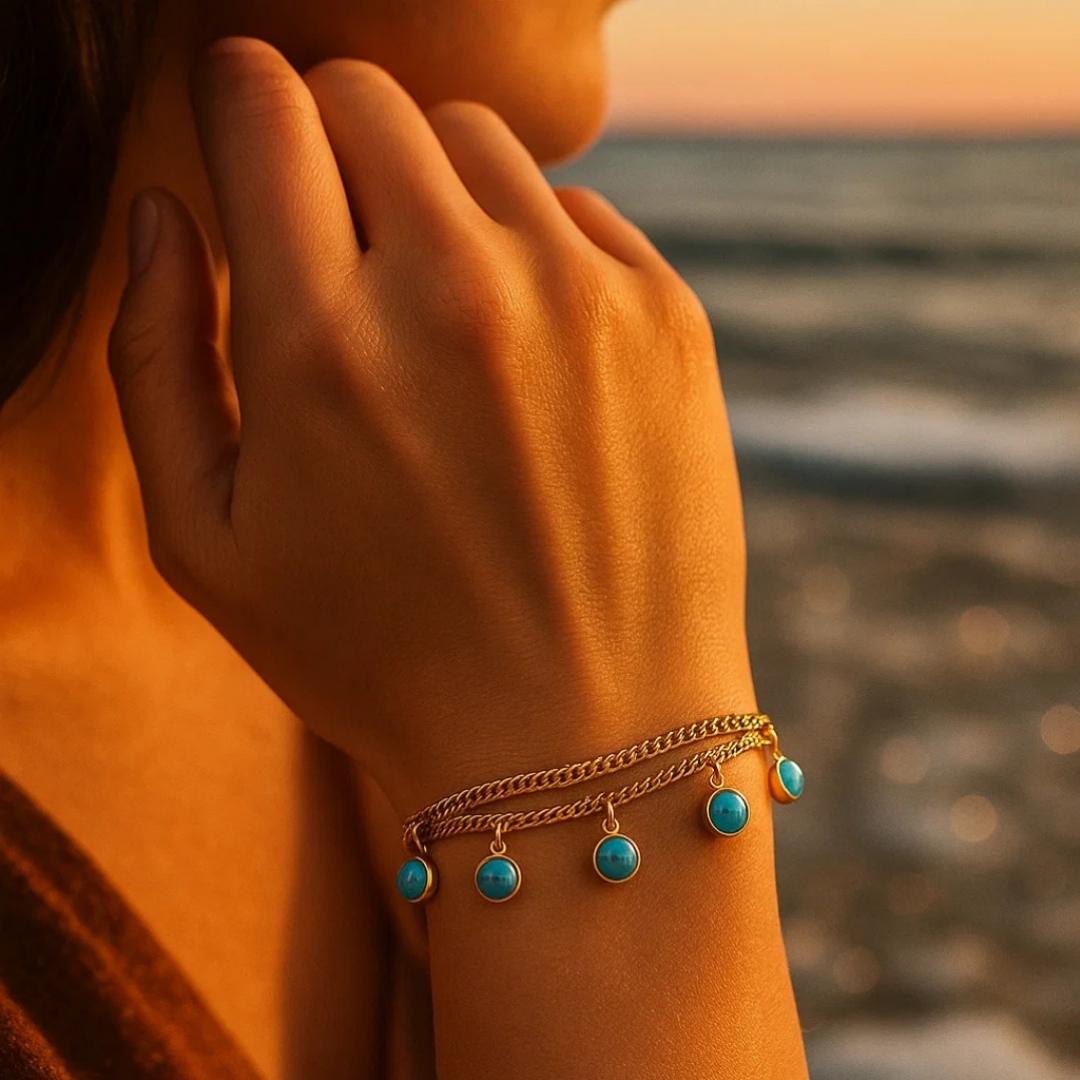 Golden Tide Drops Bracelet