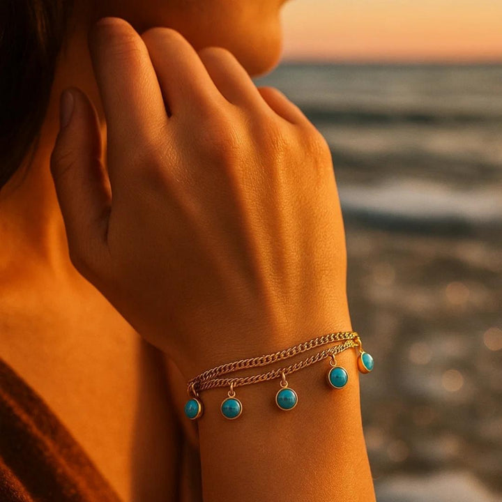 Golden Tide Drops Bracelet