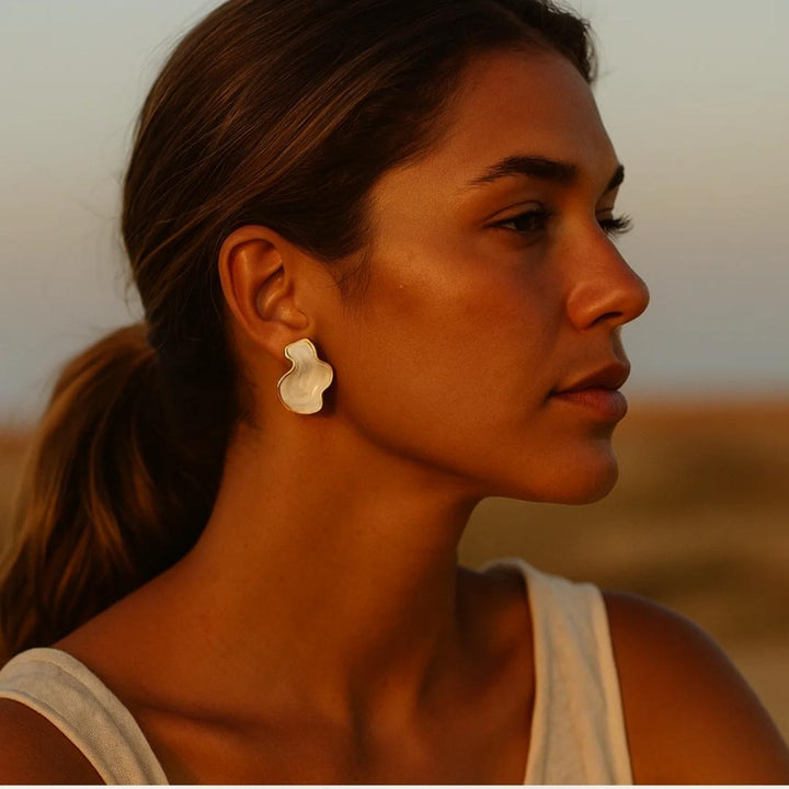 Silent Tide Wave Earrings