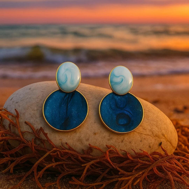 Gold Sky to Seabed Earrings