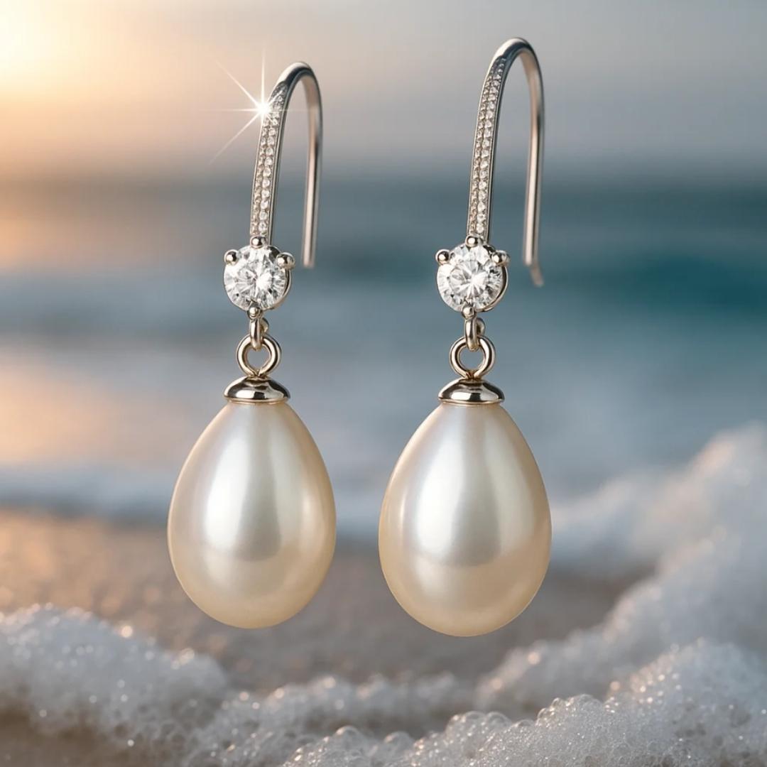 Lustrous Pearl Drop Earrings