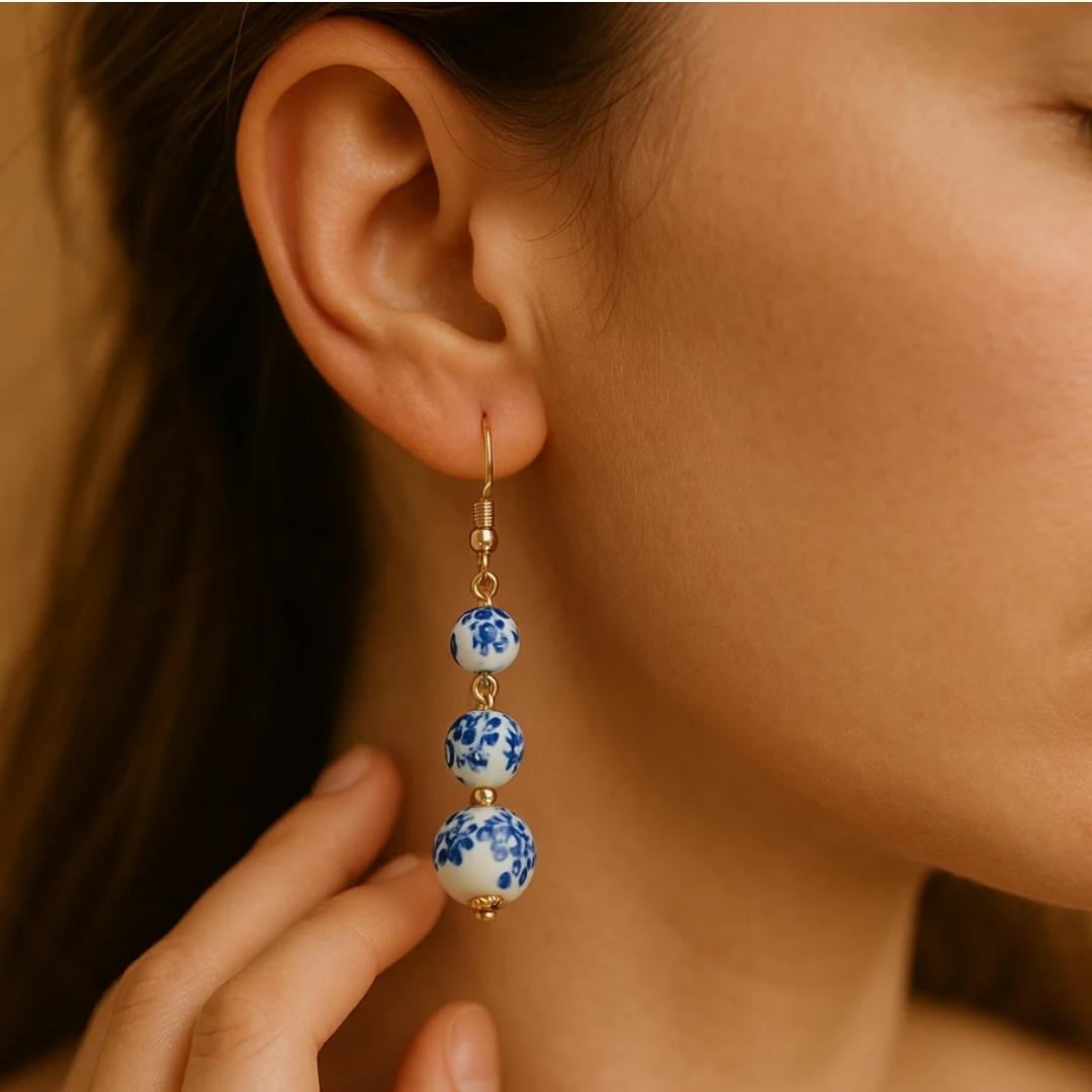 Coastal Azure Drop Earrings