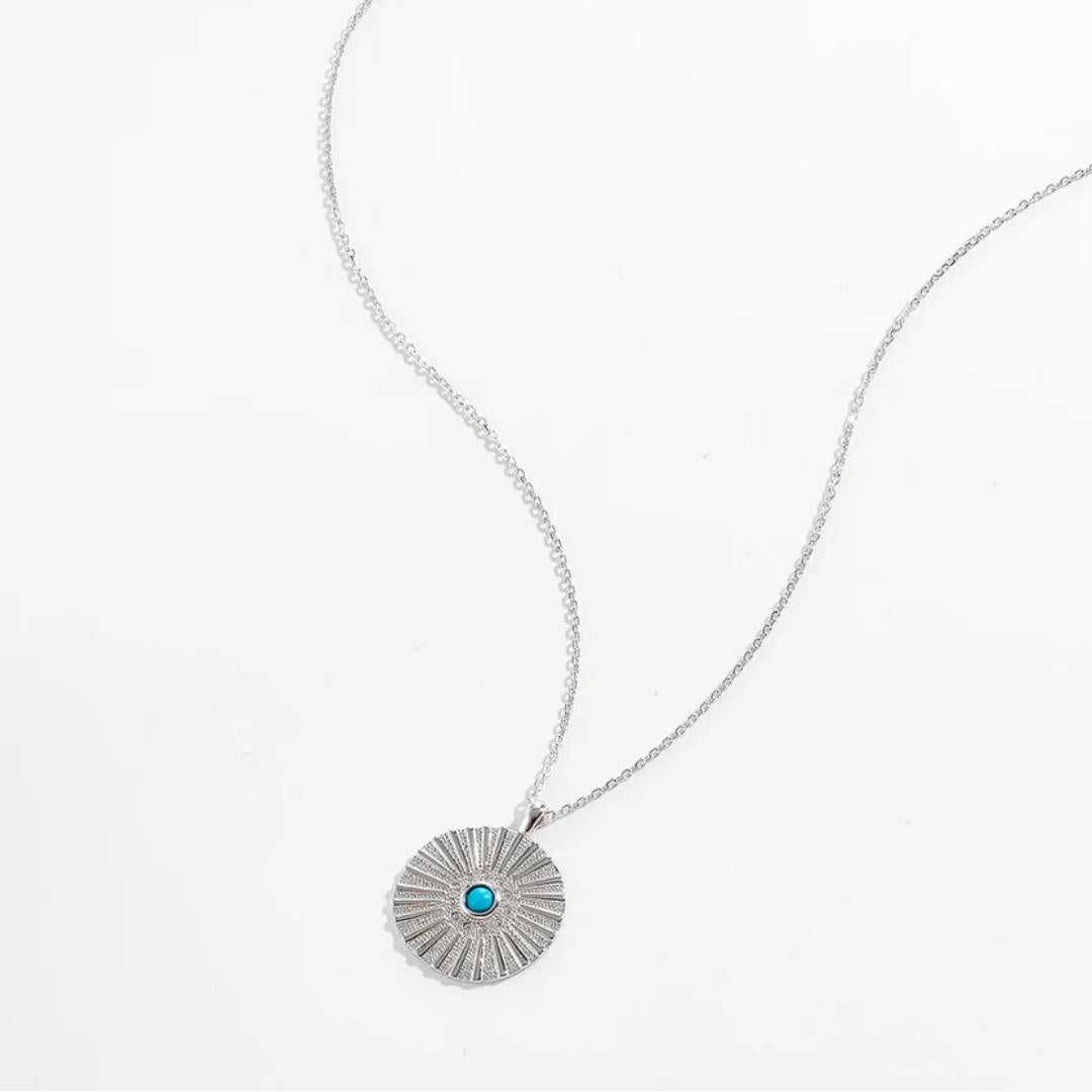 Gold Sun Talisman Necklace