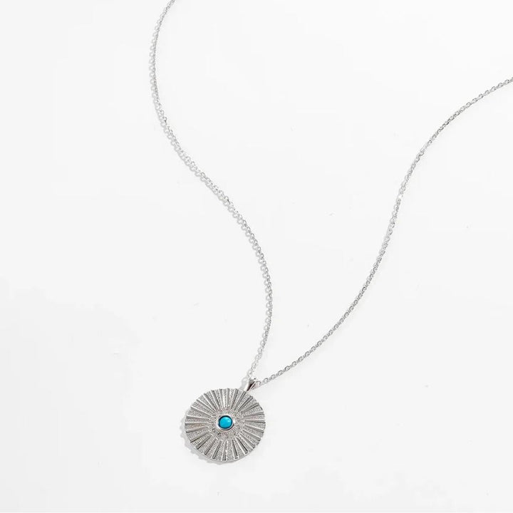 Gold Sun Talisman Necklace