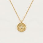 Gold Sun Talisman Necklace 2