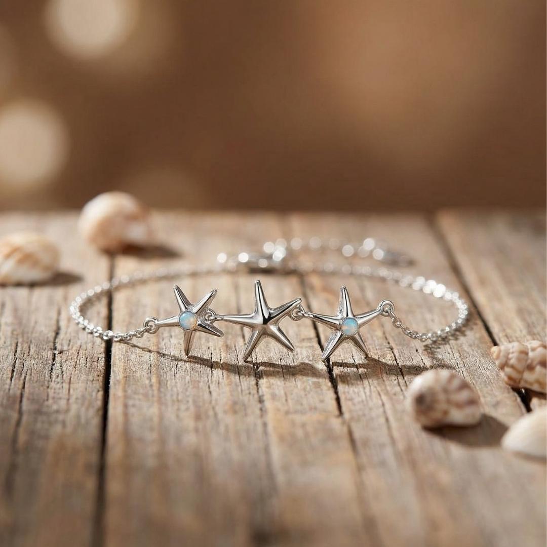 Three Starfish Bracelet