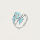 Larimar Petal Ring 3