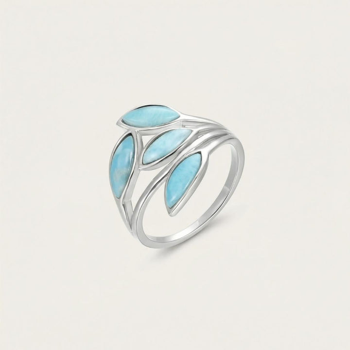 Larimar Petal Ring