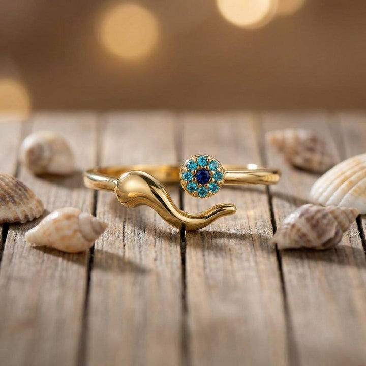 Silver Tidal Zircon Ring