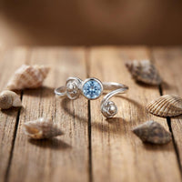 Twisted Zircon Ring