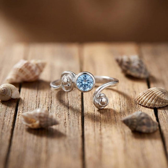 Twisted Zircon Ring