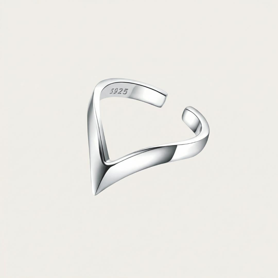 Sculptural Wave Crest Ring