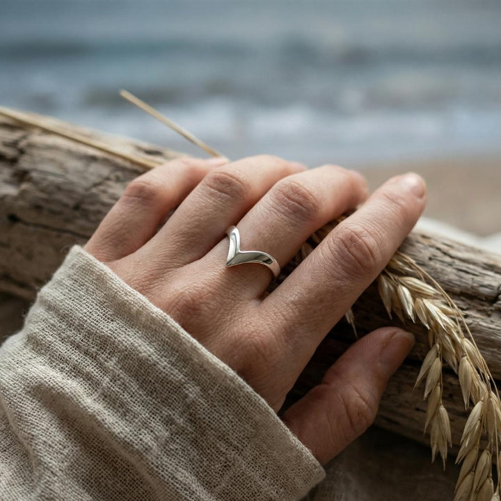 Sculptural Wave Crest Ring