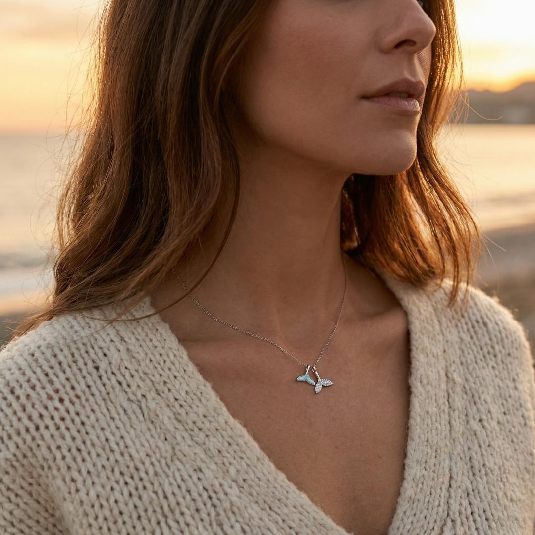 Silver Dual Tide Necklace
