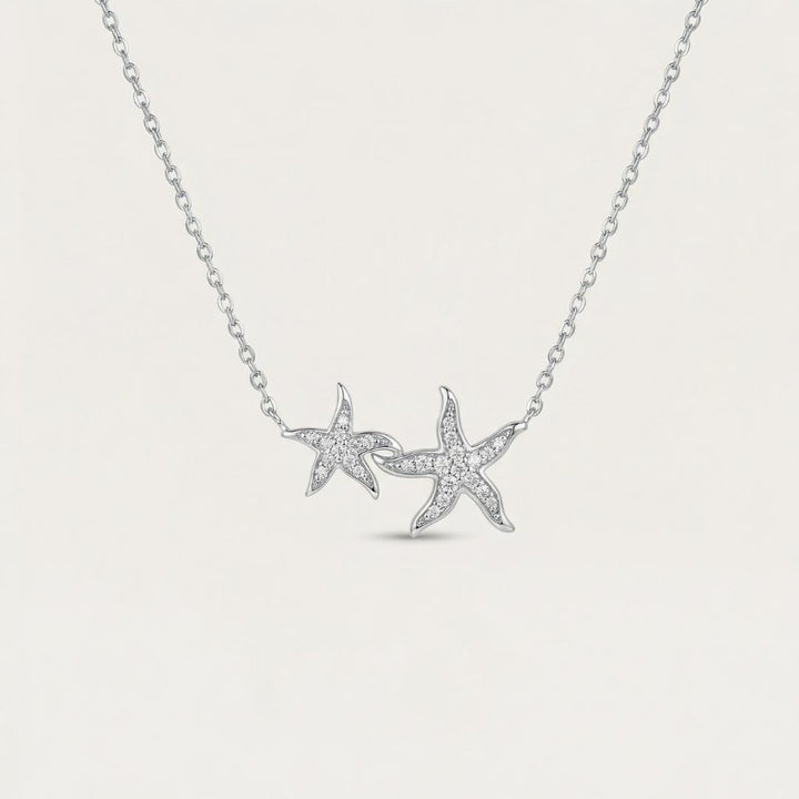 Twin Starfish Necklace
