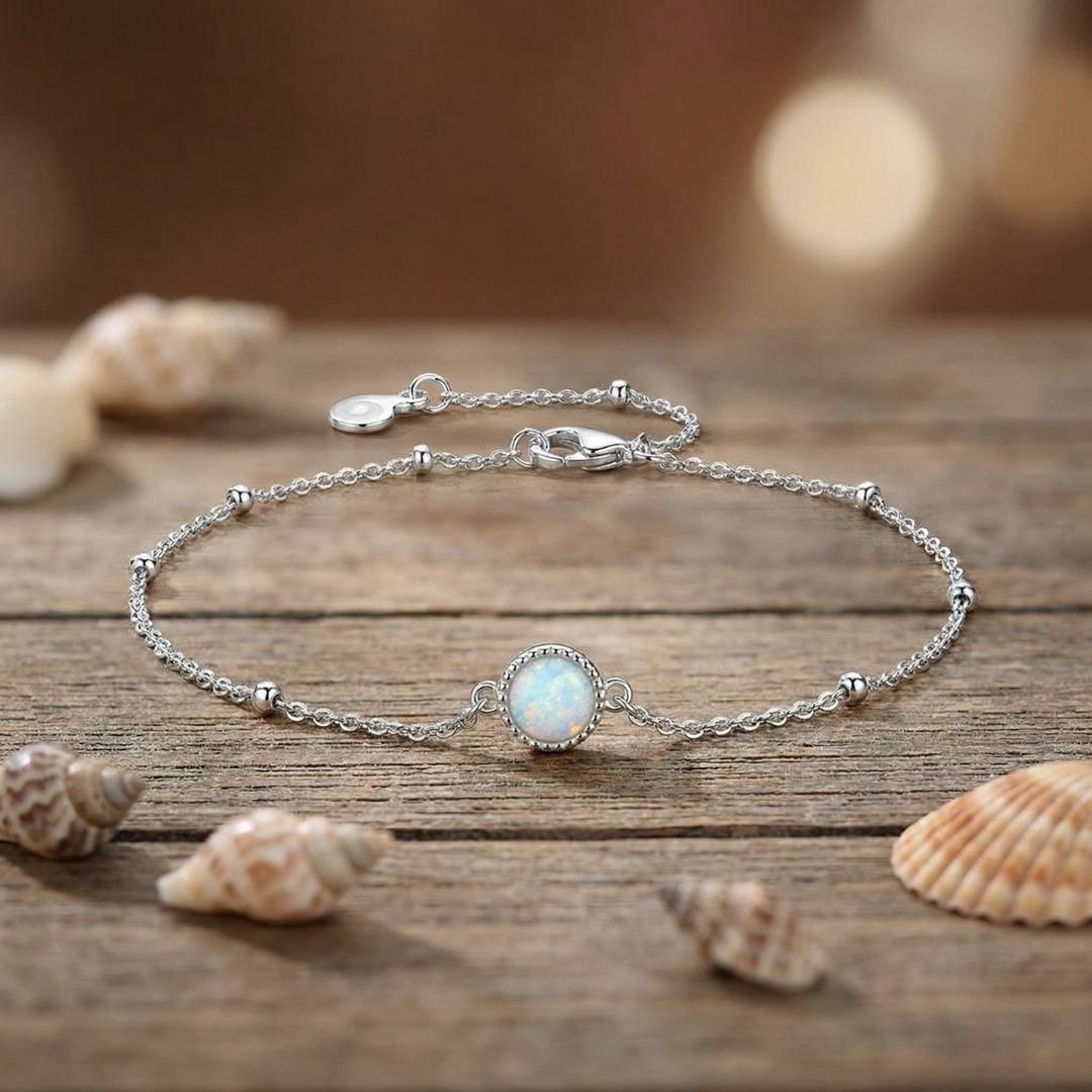 Silver Opal Reflection Bracelet