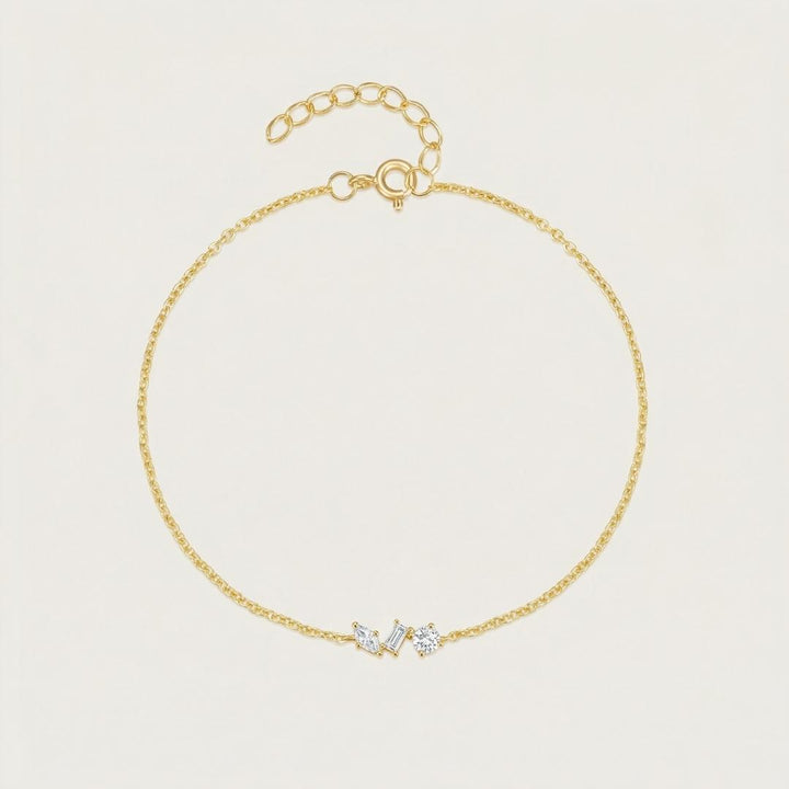 Three Zircon Bracelet