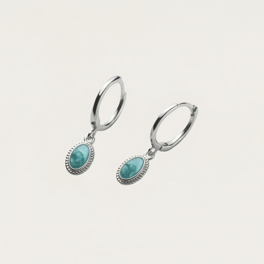 Silver Lagoon Drop Necklace