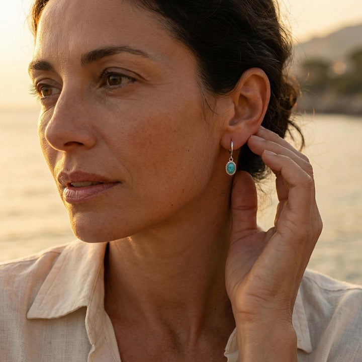 Silver Lagoon Drop Necklace
