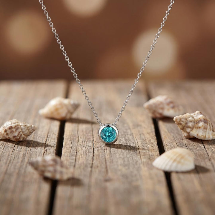 Sterling Silver Sea Drop Necklace