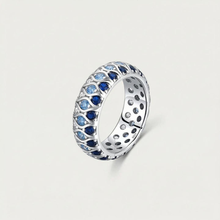 Silver Ocean Tide Ring II
